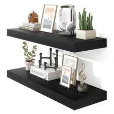 36 Inch Floating Shelves for Wall,Thicker and Deeper Wall Shelves Mounted Sto...