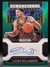 2022 Prizm Draft Picks Lucas Williamson Sensational Signatures Green Prizm