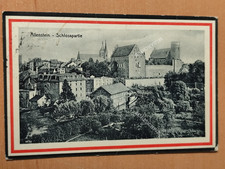 Postkarte Allenstein Schlosspartie gel. Burkhardtsdorf 1.WK Patriotika F9