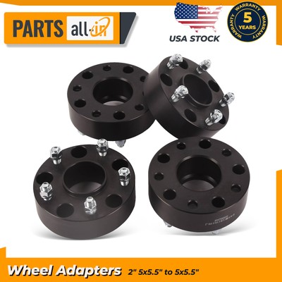 5x5.5 to 5x4.5 1.5 (4) Wheel Spacers Adapters 1/2 Fits Ford F-150 Ram 1500