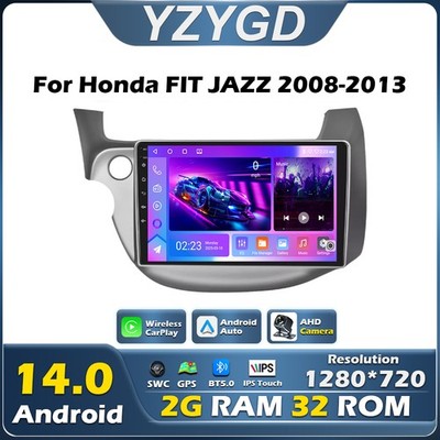 For HONDA FIT JAZZ 2008-2013 10'' Car Stereo Radio Android GPS Navigation Carplay