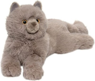 Douglas Cuddle Toys Juliette 15'' Grey Persian Cat Plush Stuffed Animal