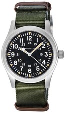 Image of Hamilton Khaki Field Nylon Strap Black Dial Mechanical H69529933 Men's Watch