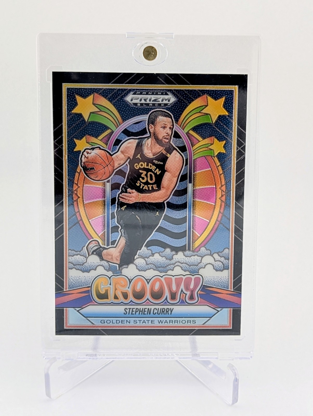 2024-25 Prizm Black Stephen Curry Groovy Case Hit Warriors #6 SSP Steph 🐐 📈 🔥