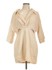 PrettyLittleThing Women Brown Casual Dress 12