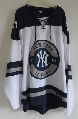 お値下げ2026 New York Yankees ホッケージャージ DKNY 2026 NY Yankees Hockey Jersey SGA 4/17/26 Stadium Giveaway Adult