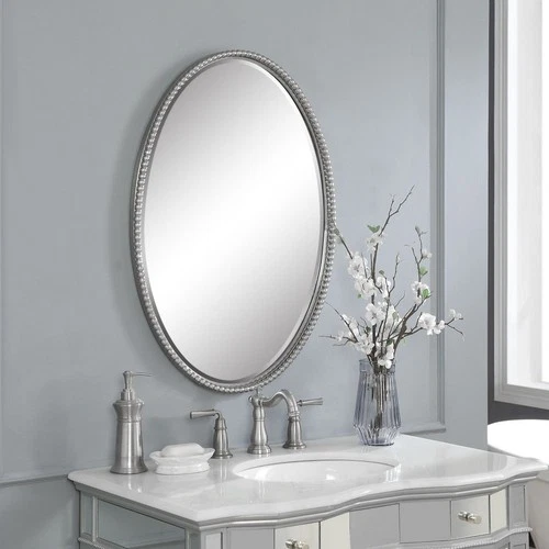 Sherise - 32 inch Oval Mirror - 22 inches wide by 1.75 inches deep Mirrors - Picture 4 of 12