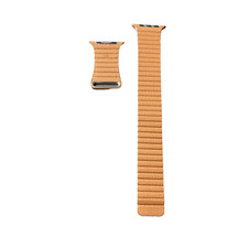 Authentic Apple Watch Leather Loop Band Saddle Brown 44mm Size M