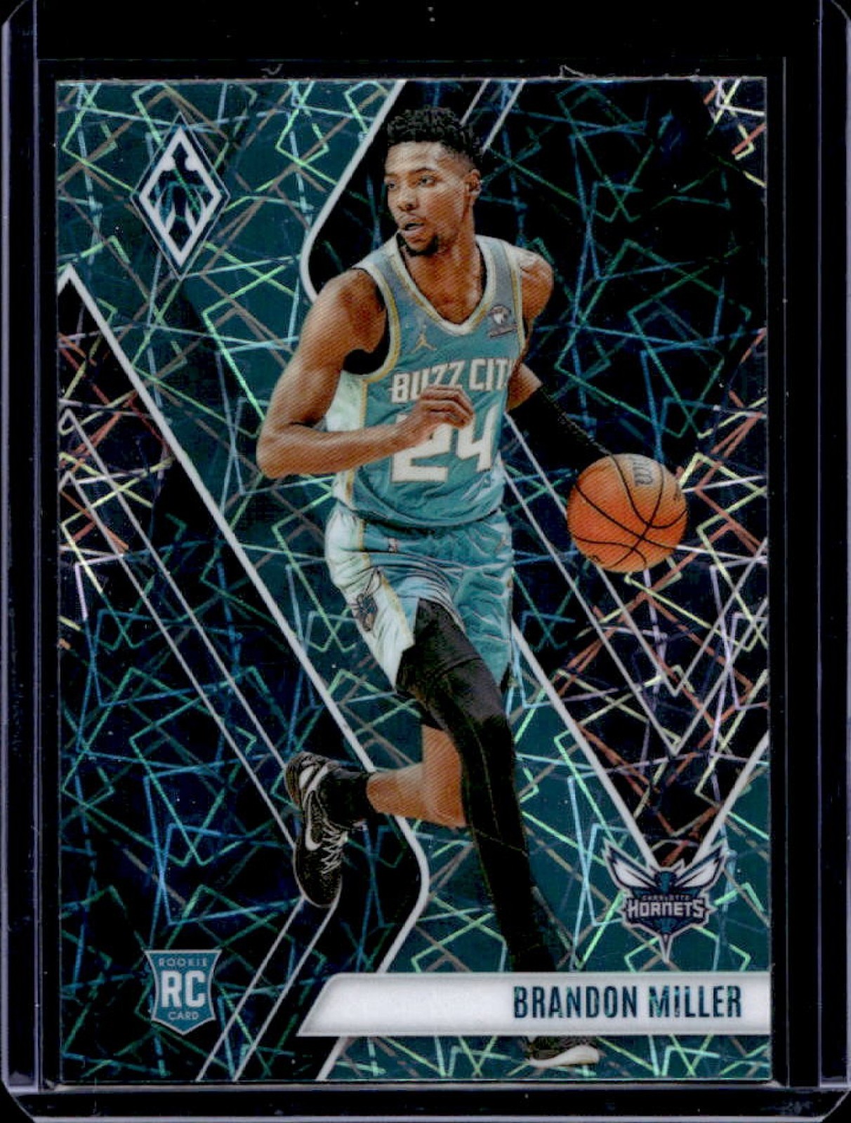 2023-24 Panini Phoenix Brandon Miller RC Teal Lazer Rookie #273 Hornets