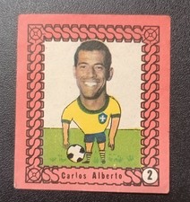 CARLOS ALBERTO TORRES + Sticker + 1970´s  Original Brazil   SOCCER FOOTBALL