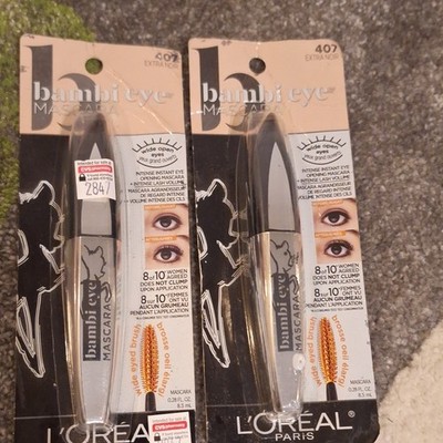 L'Oréal Paris Bambi Eye Mascara 407 Extra Noir Curl Length Volume Liquid 0.28