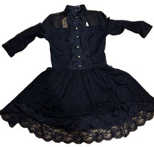 Weissman dEsprit Power Mesh dress black dance costume SA Say You'd Grow Old w/Me