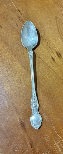 Wallace Sterling SILVER 92.5% Iced-Tea spoon 29 grams Silver, Violet Pattern