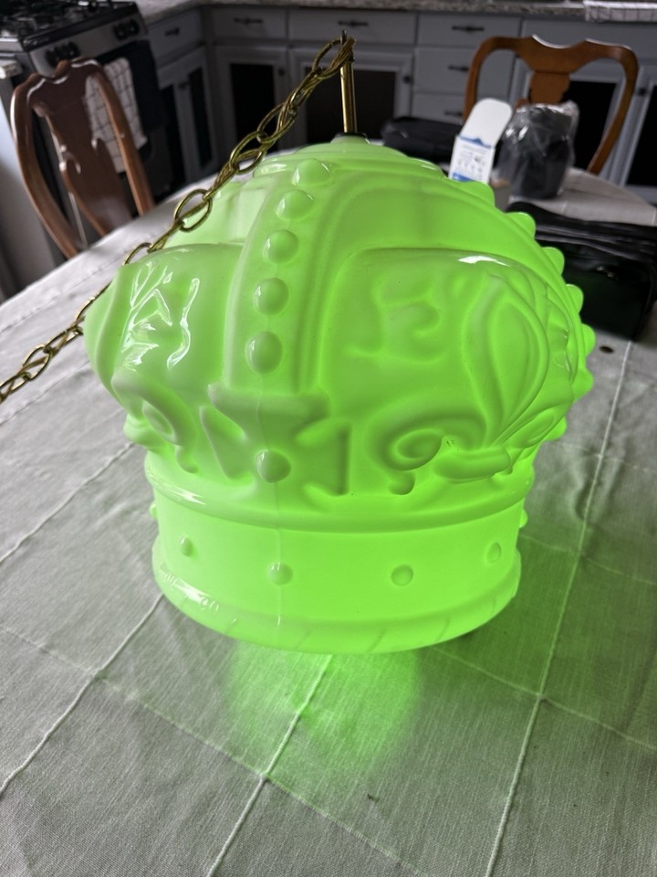 Original Antique Standard Oil Glass Red Crown Gas Pump Globe light | eBay