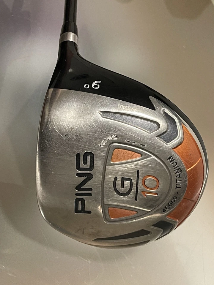 Ping G10 460 cc Titanio 9 Grados Driver Pro Lanzamiento Rojo - Derecha Foto 3 de 4