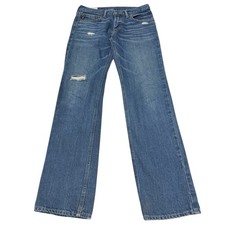 Abercrombie Kids Boys Slim Straight Jeans Size 16 Slim Blue Denim