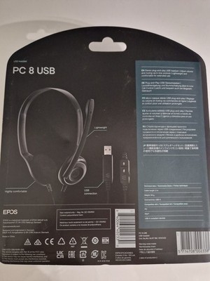 EPOS PC 8 USB Computer On Ear Headset - Schwarz
