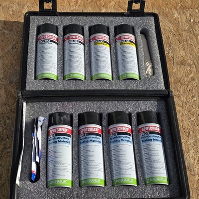 Magnaflux Spotcheck Dye Penetrant Inspection Kit SKL-SP2 SKD-S2 SKC-S NDT 2016