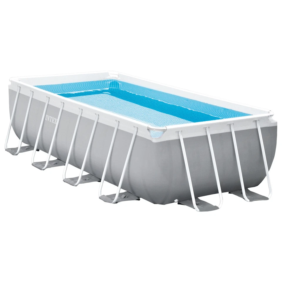 Intex Frame Pool Set Prism Quadra 488x244x107 cm Swimming Pool Komplettset - Bild 3 von 4