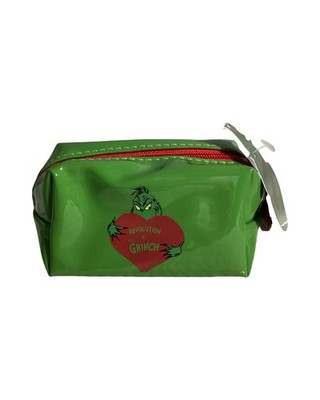 Revolution X Dr Seuss The Grinch Green with Red Top Zip Mini 4  Bag NEW