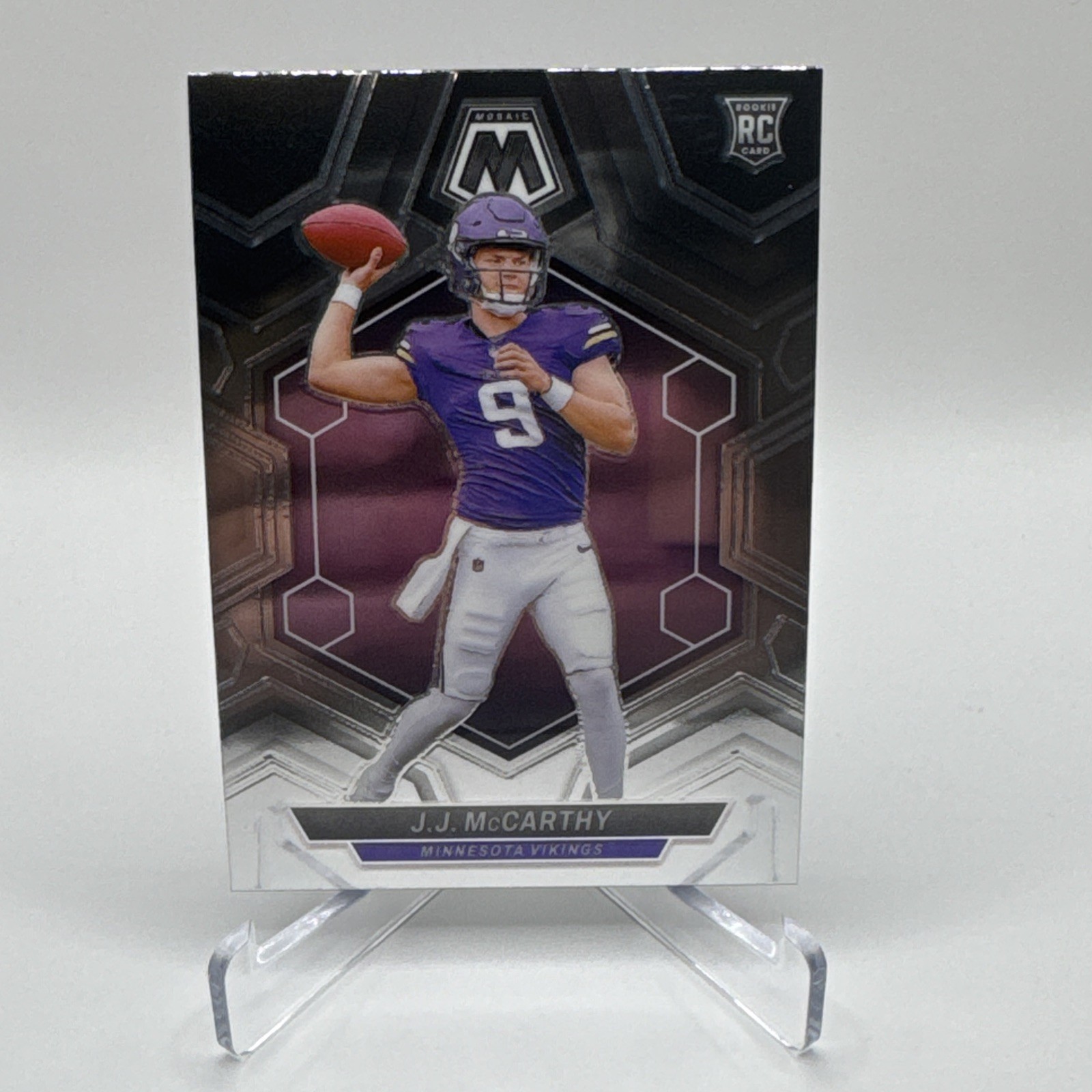 2024 Panini Mosaic - Rookies J.J. McCarthy #310 Mosaic Prizm (RC)