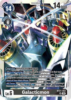 Digimon Card Game Galacticmon Super Rare World Convergence BT21-062 SR