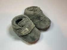 UGG Baby Bixbee Gray Fuzzy Booties Boots Shoes Size 0/1 0-6 months
