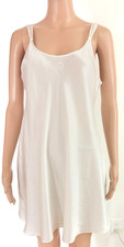 Oscar de la Renta Pink Label Nightgown Women's Size White Satin Slip Dress