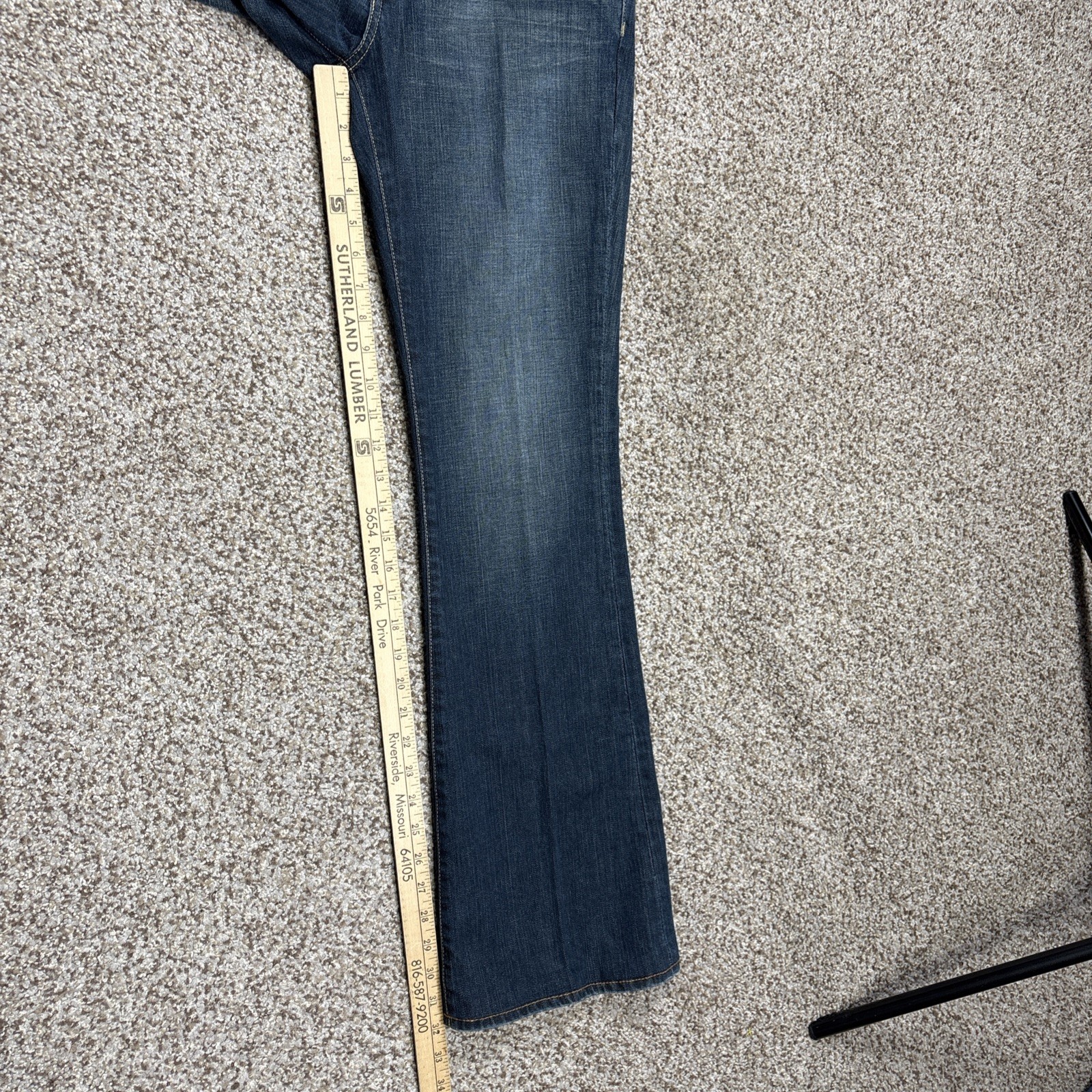 New Blue Cult Jeans Womens 29 Dark Wash Flared Vtg Fits 30 X 32 Nordstroms - View 10