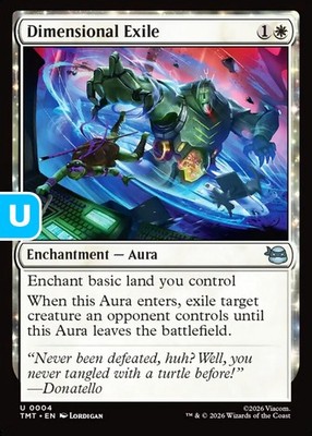 MTG Dimensional Exile Teenage Muntant Ninja Turtles Uncommon Enchantment Aura NM
