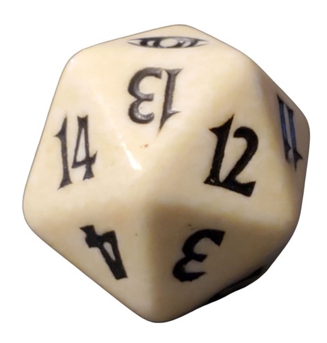 Magic the Gathering MTG - Spindown/D20/ Life Counter - Future Sight - Bianco - Foto 2 di 5