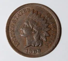 AU 1908 Indian Head Cent   {{{ 1 F45