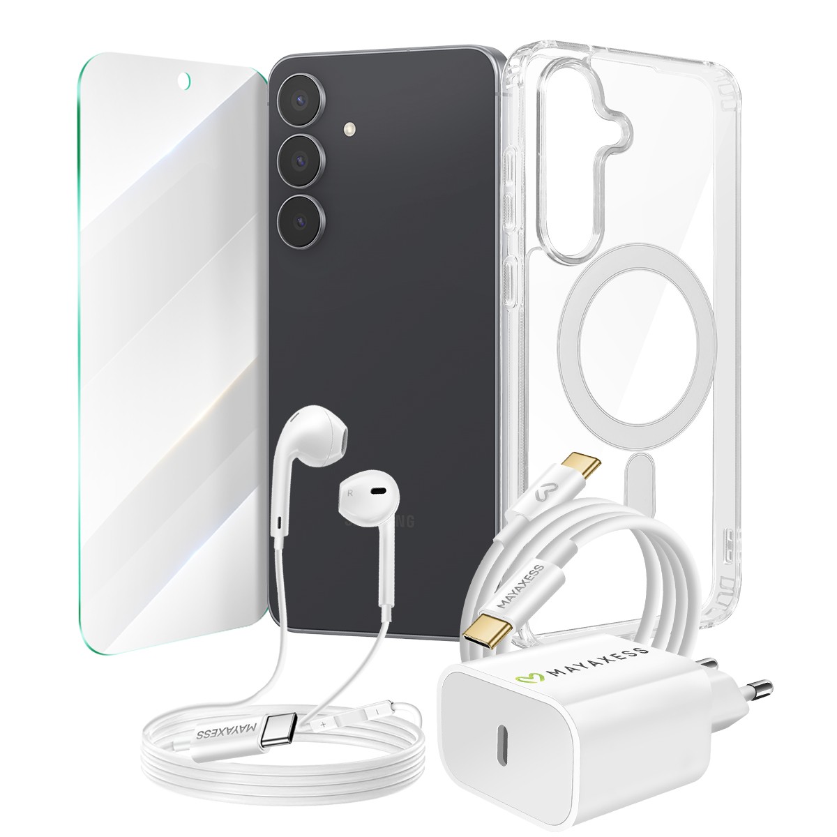 Accessoires Galaxy S25 FE pour recharger et protéger votre téléphone en voyage