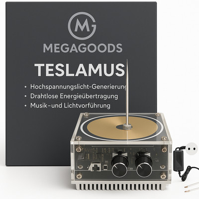 Tesla Spule Bluetooth Musik Plasma Lautsprecher Wireless SSTC SS02 DE.