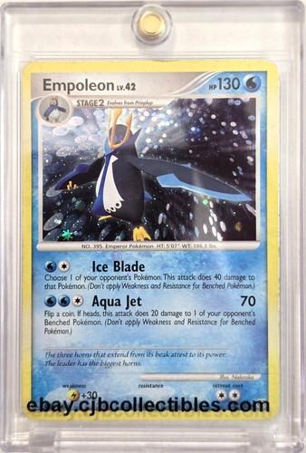 Pokémon EMPOLEON 4/130 Holo Rare Diamond & Pearl - Played 🍒