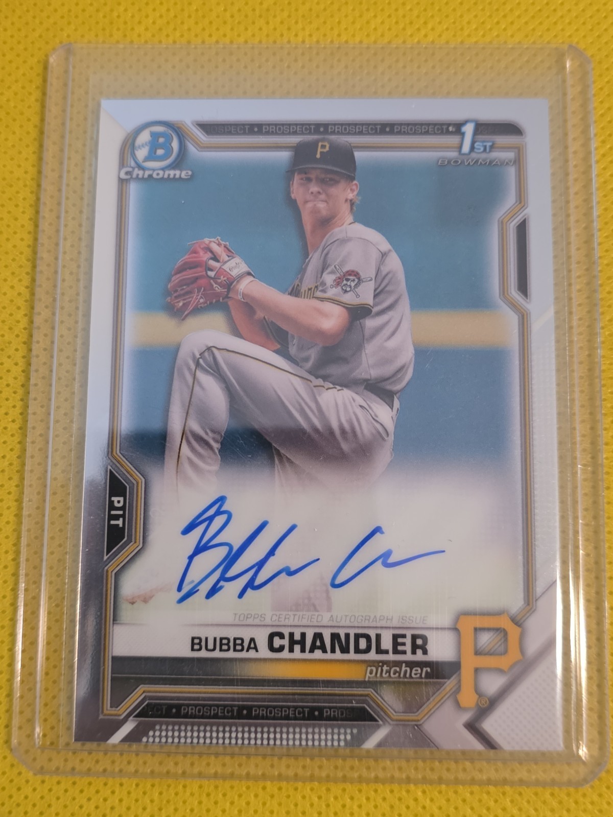 Bubba Chandler 2021 Bowman Draft #CDA-BC Chrome DP Auto (1st 