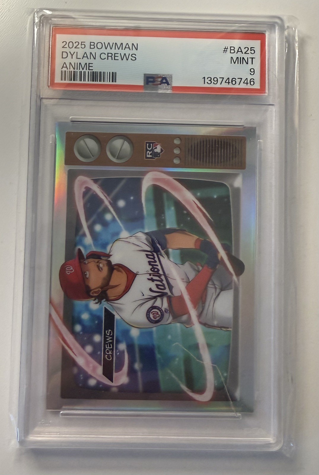 2025 Bowman Chrome Dylan Crews RC Anime #BA-25 SSP Case Hit