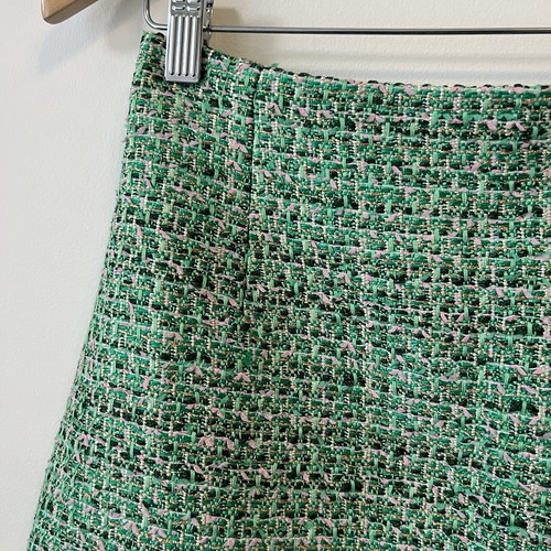 Scanlan Theodore Green Tweed Skirt Size 10 - Picture 3 of 10