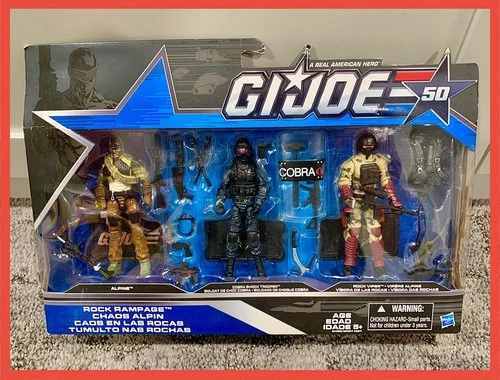 G.I.JOE gijoe 50th ROCK RAMPAGE Alpine Shock Trooper Viper TRU NEW MIB Hasbro