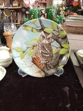 Coalport Long Eared Owl by Micheal B Sawdy Collector Plate From The Wise Owl