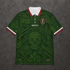 Mexico Dia De Los Muertos Soccer Jersey Football Shirt Premium Print Fan Unisex