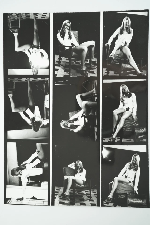 PHOTO Argentique France Planche Contact Nu artistique femme nue 18X24cm 1980 - Photo 1/1