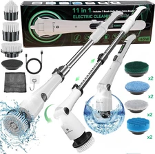 Electric Spin Scrubber for Bathroom – Cordless Shower Scrubber with 3 Adjusta...