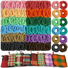 UCDRMA Loom Loops Refill for Potholder Weaving Loom Kit, 576PCS in 12 Morandi