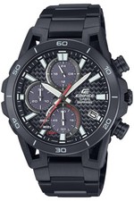 Unused CASIO EDIFICE EFS-S640YDC-1AJF Black Carbon Solar Men's Watch in Box