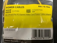StarTech LP4PCIEXADAP 6in LP4 to 6 Pin PCI Ex...
