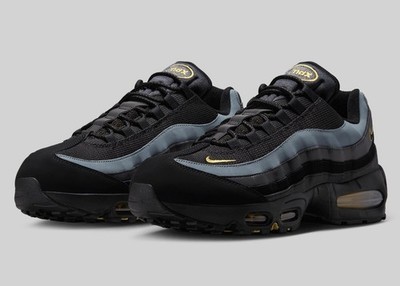 Nike Air Max 95 OG 'Batman' Black & Yellow Men's Size US 9 Casual Sneakers New 