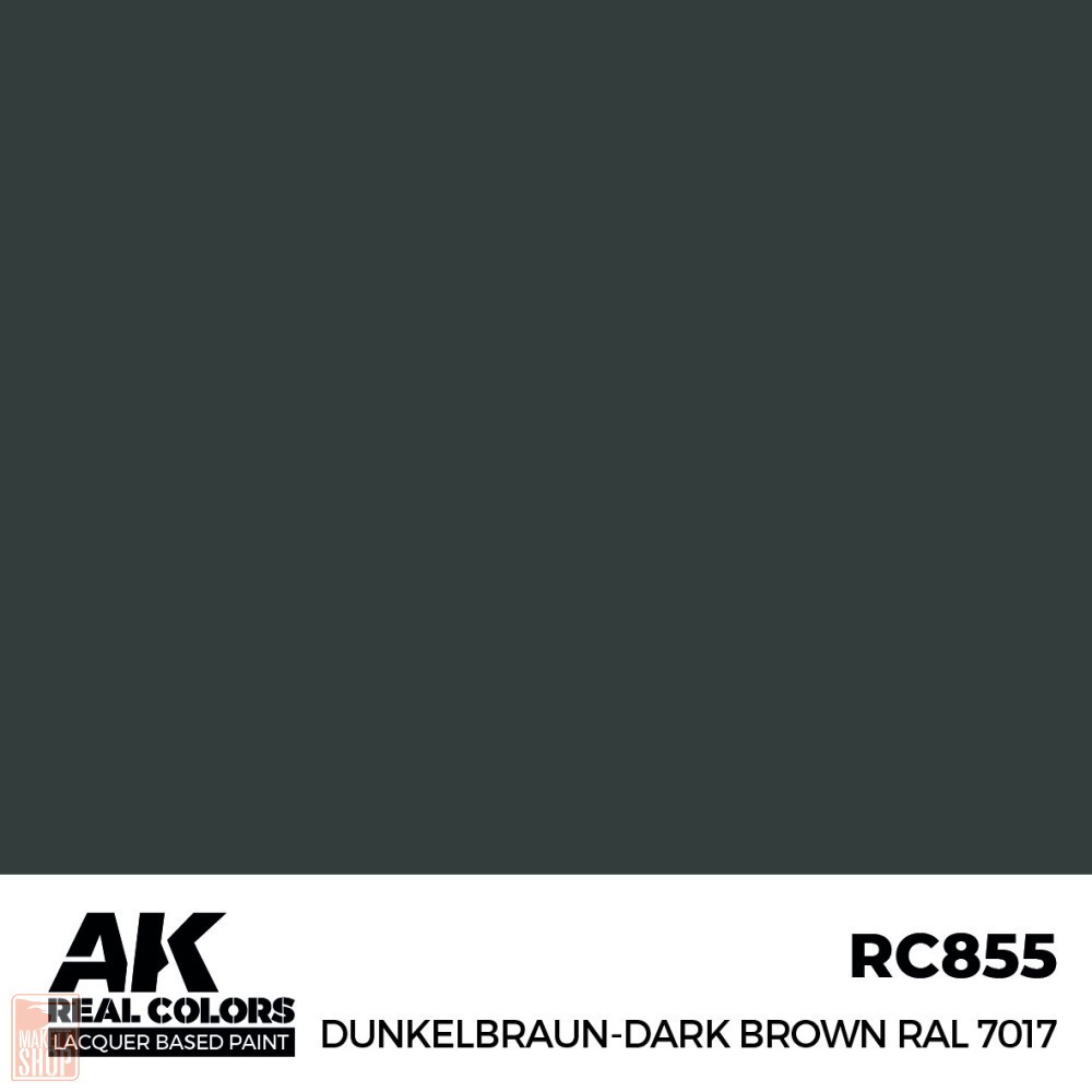 Ak Interactive RC855 - Dark Brown RAL 7017 17 ml - New