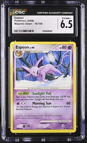 Espeon graded CGC 6.5 for sale on eBay