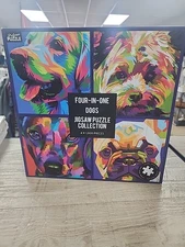 Professor Puzzle Jigsaw Four-In- One Anstract Dogs  Collection 4 X 1,000  NEw